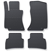 Alfombrillas de goma adecuadas para Mercedes-Benz Classe E W214 Familiar, Berlina (2023-....) - alfombras para coche - negro - 4 unidades