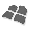 Alfombrillas de Velour adecuadas para Suzuki Swift VI Hatchback (2017-2024) - alfombras para coche - Premium color gris