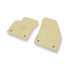 Alfombrillas de Velour adecuadas para Volvo V50 I Familiar (2004-2012) - alfombras para coche - Premium color beige