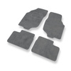 Alfombrillas de Velour adecuadas para Rover 25 Hatchback (2000-2005) - alfombras para coche - Premium color gris