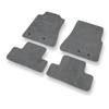 Alfombrillas de Velour adecuadas para Ford Mustang V Coupé, Cabrio (2005-2014) - alfombras para coche - Premium color gris