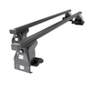 Portaequipajes de techo adecuadas para Smart Forfour Hatchback (2004-2006) - baca negra para coche - barras para techo de coche - sin puntos de montaje - acero