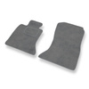 Alfombrillas de Velour adecuadas para BMW 5 F10, F11 Berlina, Touring (2010-2013) - alfombras para coche - Premium color gris
