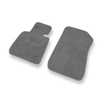 Alfombrillas de Velour adecuadas para BMW 3 M3 IV E90 (2007-2013) - alfombras para coche - Premium color gris