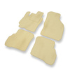 Alfombrillas de Velour adecuadas para Hyundai Atos I Hatchback (1997-2004) - alfombras para coche - Premium color beige