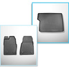 Conjunto de alfombrilla para maletero y alfombrillas para el interior del coche TPE para: Ford Tourneo Custom Furgonetaeta (02.2018-06.2023)