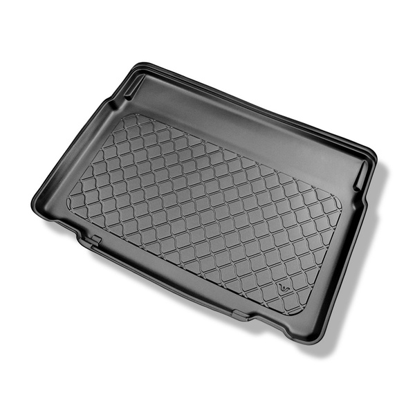 Alfombra para maletero adecuada para Citroen C3 Aircross II SUV (11.2017-2024) - Protector maletero - Alfombrilla maletero antideslizante - maletero inferior; piso móvil en la posición más baja o sin el piso móvil; asientos traseros reclinables y corrediz