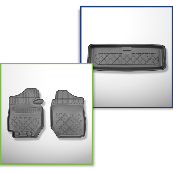 Conjunto de alfombrilla para maletero y alfombrillas para el interior del coche TPE para: Suzuki Jimny II GJ SUV (10.2018-2020)