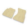 Alfombrillas de Velour adecuadas para Audi A6 IV C7 Avant, Sedan (2011-2018) - alfombras para coche - Premium color beige