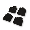 Alfombrillas de Velour adecuadas para Toyota Camry VII Berlina (2011-2017) - alfombras para coche - Premium color negro