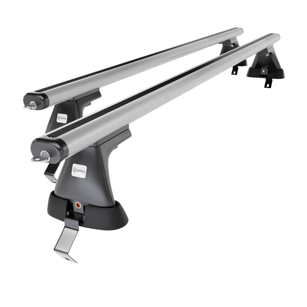 Portaequipajes de techo adecuadas para Opel Insignia Grand Sport (2017-2022) - baca plata para coche - barras para techo de coche - sin puntos de montaje - aluminio