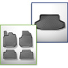 Conjunto de alfombrilla para maletero y alfombrillas para el interior del coche TPE para: Honda e Hatchback (03.2020-2024)