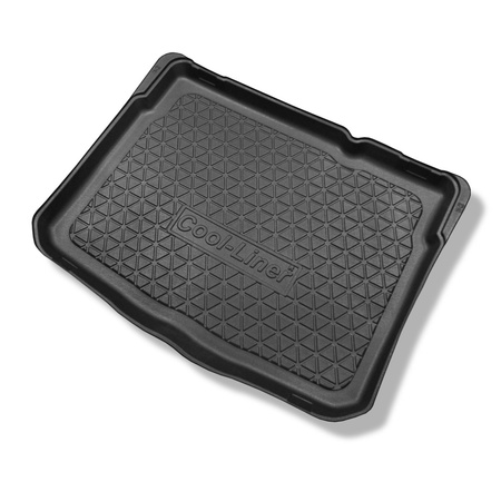 Alfombra para maletero adecuada para Fiat 500X Crossover (01.2015-2024) - Protector maletero - Alfombrilla maletero antideslizante - con el piso móvil del maletero; para el nivel superior e inferior del maletero