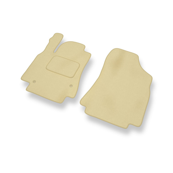 Alfombrillas de Velour adecuadas para Citroen Berlingo II Furgoneta (2008-2018) - alfombras para coche - Premium color beige