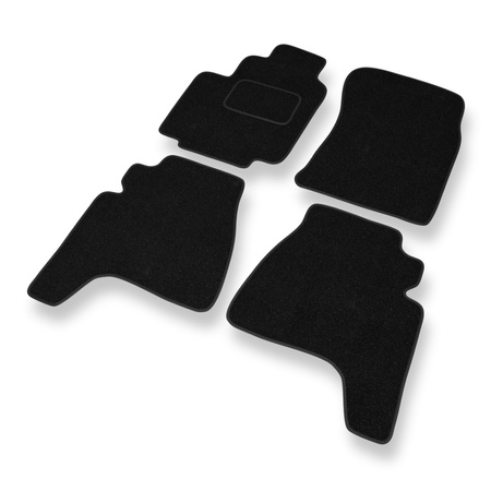 Alfombrillas de fieltro adecuadas para Daewoo Musso (1995-2005) - alfombras para coche - color negro