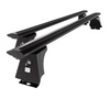 Portaequipajes de techo adecuadas para Fiat Ducato Furgoneta (1996-2005) - baca negra para coche - barras para techo de coche - puntos de montaje - aluminio