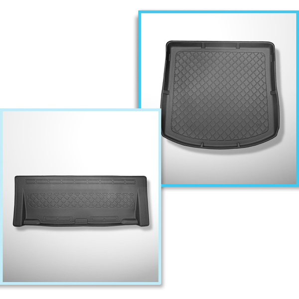 Conjunto de alfombrilla para maletero y alfombrillas para el interior del coche TPE para: Volkswagen Touran I 1T Monovolumen (09.2010-08.2015)