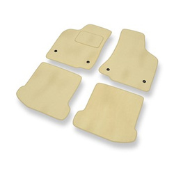 Alfombrillas de Velour adecuadas para Volkswagen Polo III Classic, Hatchback, Variant (1994-2001) - alfombras para coche - Premium color beige