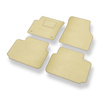 Alfombrillas de Velour adecuadas para Land Rover Discovery Sport SUV (2015-....) - alfombras para coche - Premium color beige