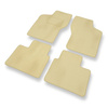 Alfombrillas de Velour adecuadas para Fiat Bravo Hatchback (1995-2001) - alfombras para coche - Premium color beige