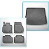 Conjunto de alfombrilla para maletero y alfombrillas para el interior del coche TPE para: BMW X1 F48, U11 SUV (10.2022-....) - banqueta trasera fija / no deslizable; no para la versión eléctrica y híbrida
