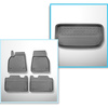Conjunto de alfombrilla para maletero y alfombrillas para el interior del coche TPE para: Tesla Model Y SUV (08.2021-2025) - maletero delantero