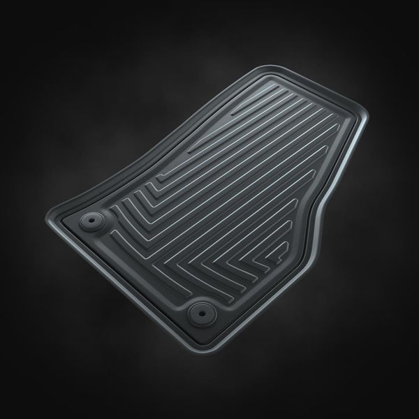 Alfombrillas de goma adecuadas para Audi A3 8Y (2020-....) - alfombras para coche - negro