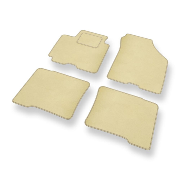 Alfombrillas de Velour adecuadas para Suzuki Swift VI Hatchback (2017-2024) - alfombras para coche - Premium color beige