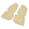 Alfombrillas de Velour adecuadas para Audi 100 IV C4 Avant, Sedan (1991-1994) - alfombras para coche - Premium color beige