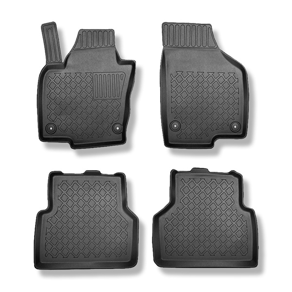 Alfombrillas de TPE adecuadas para Volkswagen Tiguan I SUV (07.2007-04.2016) - alfombras para coche