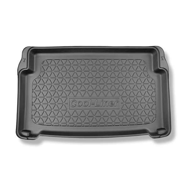 Alfombra para maletero adecuada para Opel Mokka-e SUV (02.2021-....) - Protector maletero - Alfombrilla maletero antideslizante - parte inferior del maletero; bajo / sin base móvil en el maletero