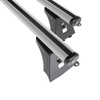 Portaequipajes de techo adecuadas para Toyota Avensis mk III Familiar (2009-2019) - baca plata para coche - barras para techo de coche - puntos de montaje - aluminio