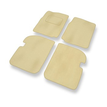 Alfombrillas de Velour adecuadas para Suzuki Vitara I (1988-1997) - alfombras para coche - Premium color beige