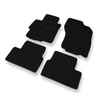 Alfombrillas de fieltro adecuadas para Mitsubishi Lancer VIII Berlina, Sportback (2007-2016) - alfombras para coche - color negro