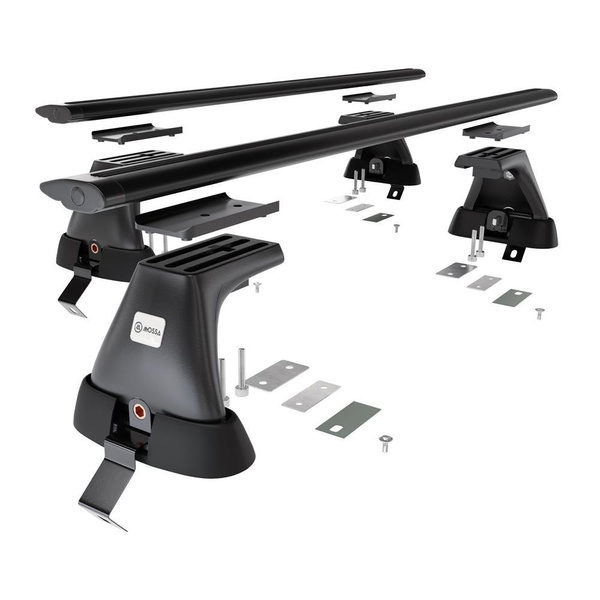 Portaequipajes de techo adecuadas para Opel Insignia Berlina (2009-2017) - baca negra para coche - barras para techo de coche - sin puntos de montaje - aluminio