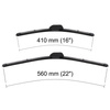 Escobillas limpiaparabrisas para la luna delantera para Opel Agila B Hatchback (03.2008-08.2015) - escobillas plana