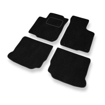 Alfombrillas de Velour adecuadas para Volkswagen New Beetle I (1998-2005) - alfombras para coche - Premium color negro