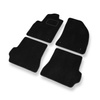 Alfombrillas de Velour adecuadas para Mazda 2 I Hatchback (2003-2007) - alfombras para coche - Premium color negro