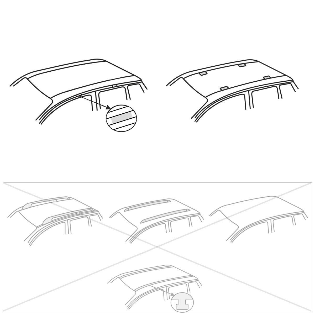 Portaequipajes de techo adecuadas para Renault Kangoo Maxi Furgoneta  (2010-2021) - baca para coche - barras para techo de coche- puntos de  montaje - aluminio Aluminio tipo 1