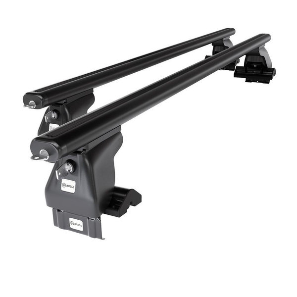 Portaequipajes de techo adecuadas para Toyota Yaris mk II Hatchback (2006-2011) - baca negra para coche - barras para techo de coche - sin puntos de montaje - aluminio