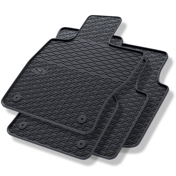 Alfombrillas de goma adecuadas para Skoda Superb III (2015-2023) - alfombras para coche - negro