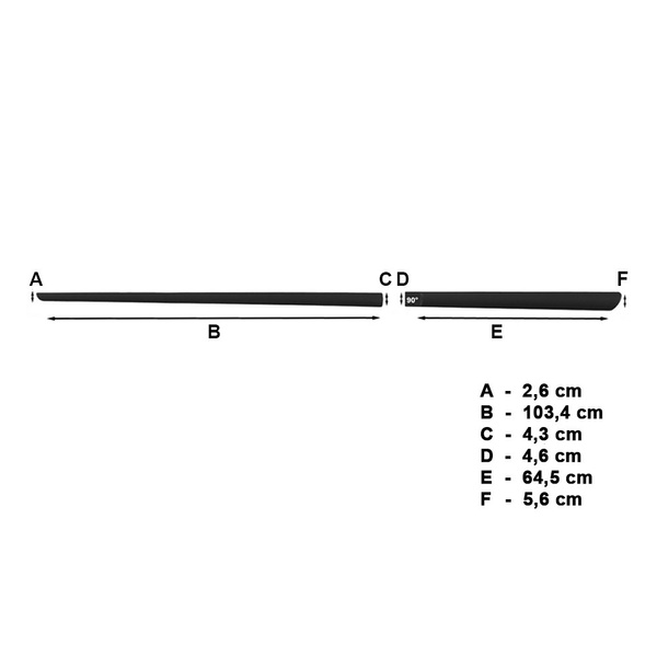 Protectores laterales negros para el coche Honda Civic Hatchback (5 puertas) - (2012-2016)