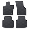 Alfombrillas de goma adecuadas para Skoda Superb III Familiar, Liftback (2015-2023) - alfombras para coche - negro - 4 unidades