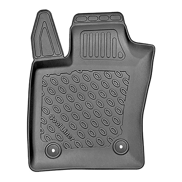 Conjunto de alfombrilla para maletero y alfombrillas para el interior del coche TPE para: Jeep Compass II MP 4xe Plug-in Hybrid SUV (07.2020-....) - maletero superior; suelo móvil en la posición superior