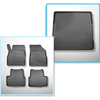 Conjunto de alfombrilla para maletero y alfombrillas para el interior del coche TPE para: Opel Astra K Sports Tourer (04.2016-12.2021)