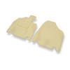 Alfombrillas de Velour adecuadas para Kia Carnival II Monovolumen (2006-2010) - alfombras para coche - Premium color beige