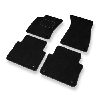 Alfombrillas de Velour adecuadas para Audi A8 II D3 Sedan (2002-2010) versión co