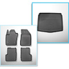 Conjunto de alfombrilla para maletero y alfombrillas para el interior del coche TPE para: Jeep Renegade SUV (06.2018-....) - maletero inferior (sin suelo multifuncional); no adecuado para versión 4ex Plug-in híbrida