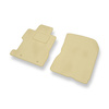 Alfombrillas de Velour adecuadas para Honda Civic VIII Coupé, Hatchback, Berlina (2006-2011) 4 puertas - alfombras para coche - Premium color beige