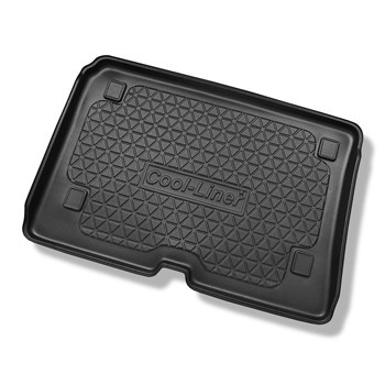 Alfombra para maletero adecuada para Fiat Qubo Monovolumen (06.2008-2019) - Protector maletero - Alfombrilla maletero antideslizante - 5 plazas